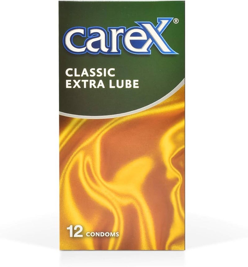 CAREX CLASSIC EXTRA LUBE CONDOM 12'S